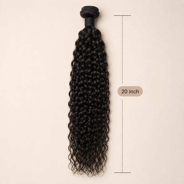 Brazilian Water Wave Human Hair Bundle – 100% Unprocessed Virgin Hair Extension 20 Inch