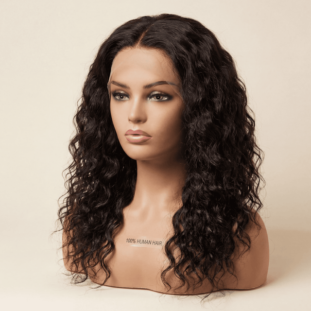 5×5 Glueless Water Wave Wig – 100% Human Hair