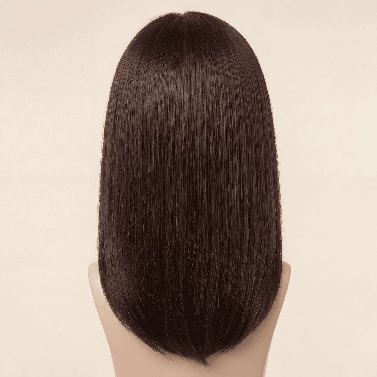 Straight V‑Part Wig – 100% Human Hair (180% Density)
