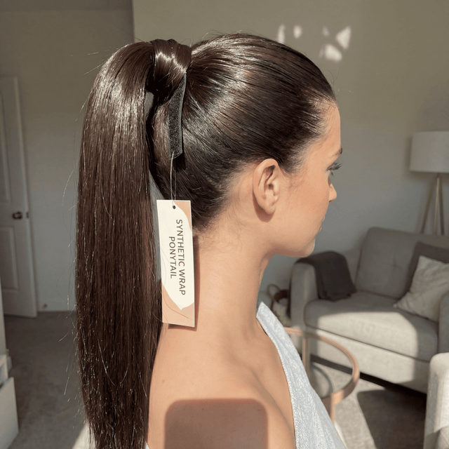 Long Straight Ponytail Hair Extension for Women – Synthetic Wrap Style