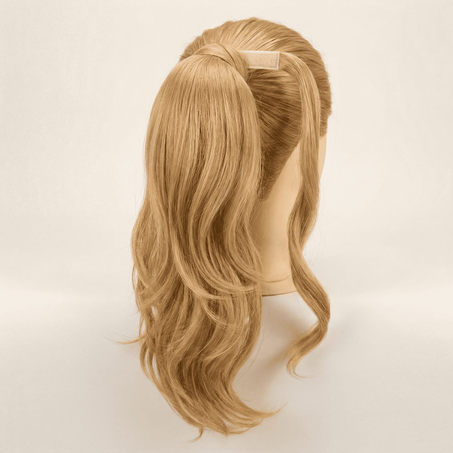 Long Layered Ponytail Hair Extension – Blonde Synthetic Wrap‑Around