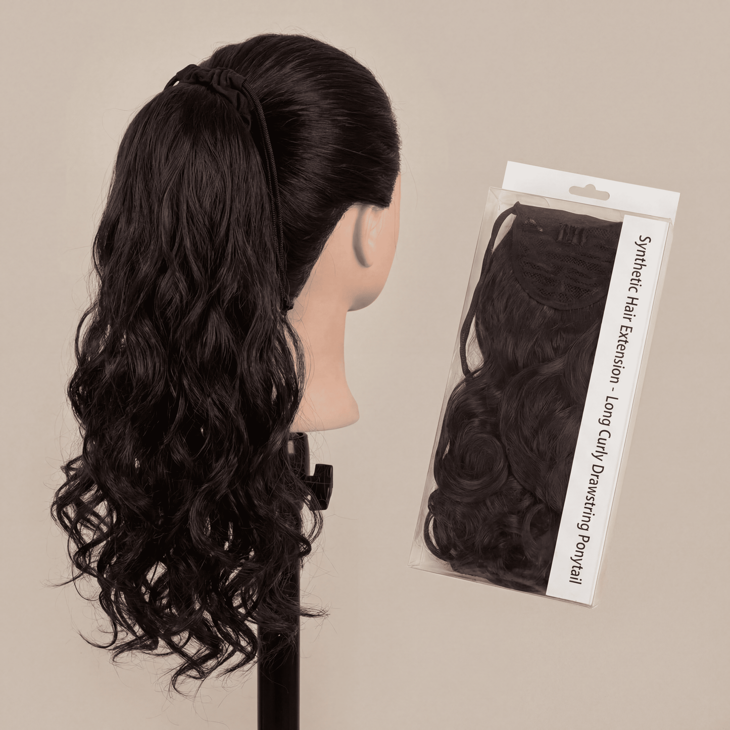 Long Curly Drawstring Ponytail Hair Extension – Synthetic
