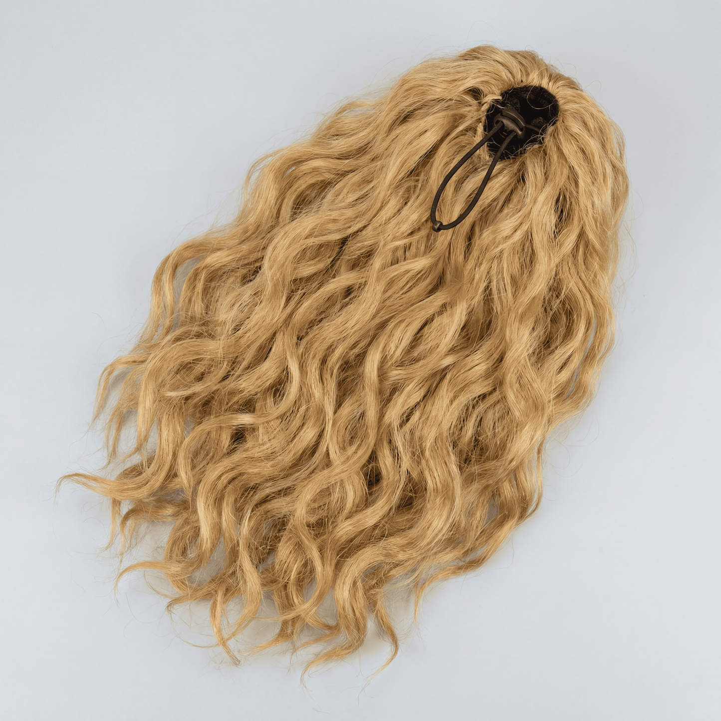 Long Blonde Drawstring Afro Wavy Ponytail Hair Extension – Synthetic
