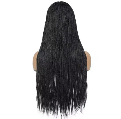 New Style Ombre Box Braided Wig for Women – Synthetic Long Braiding Hair Wig