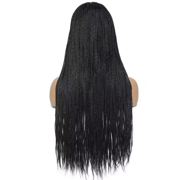 New Style Ombre Box Braided Wig for Women – Synthetic Long Braiding Hair Wig