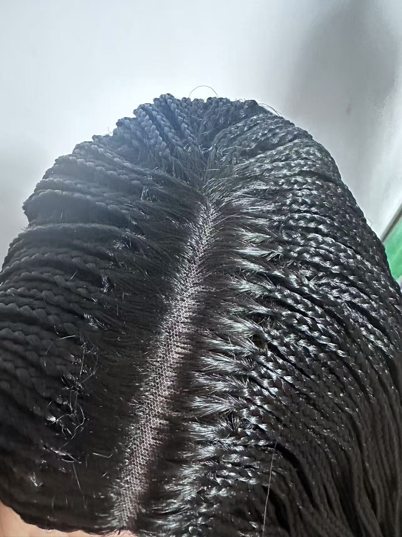 New Style Ombre Box Braided Wig for Women – Synthetic Long Braiding Hair Wig