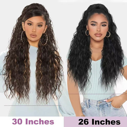 CECINILL Long Curly Drawstring Ponytail Extension for Women