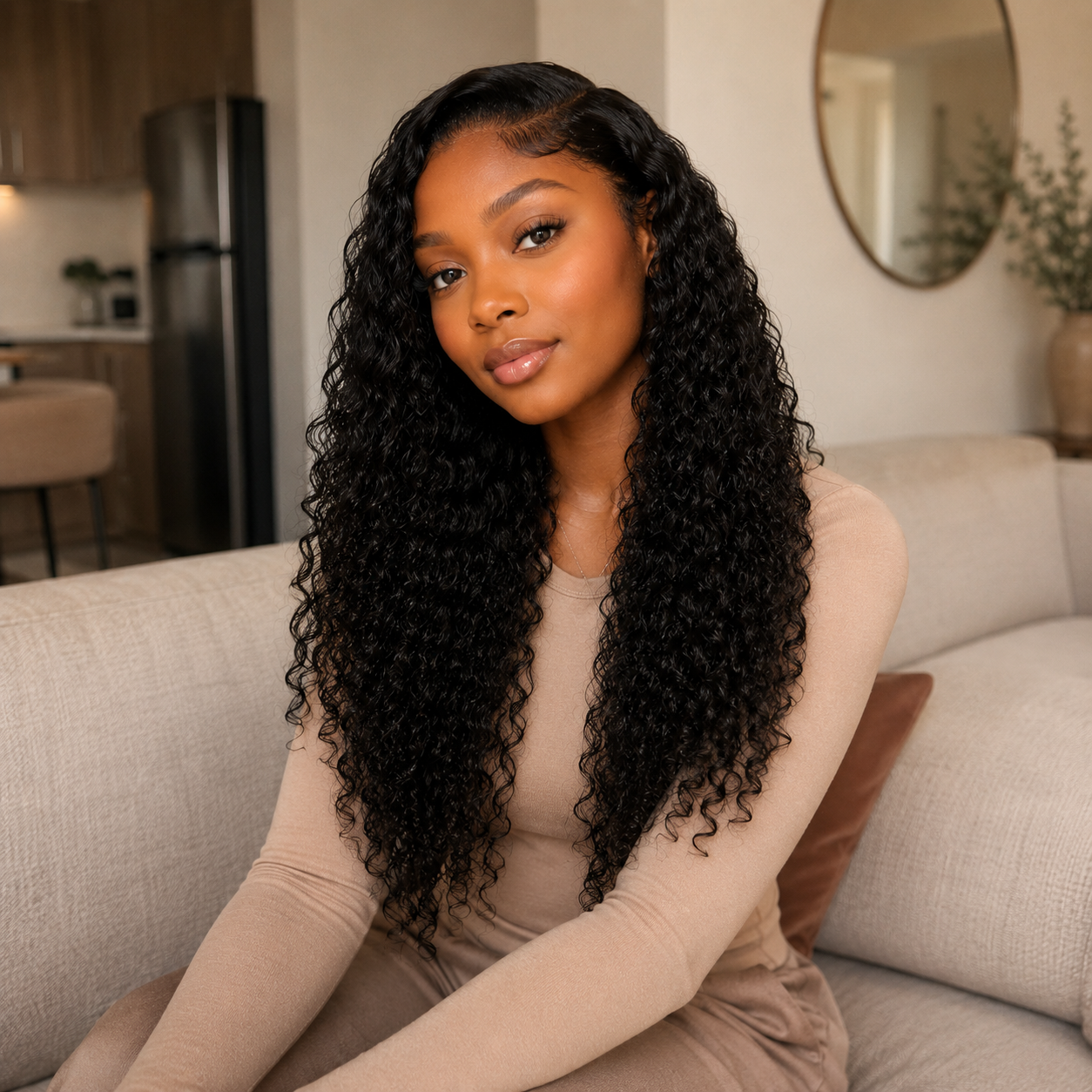 Brazilian Water Wave Human Hair Bundle – 100% Unprocessed Virgin Hair Extension 20 Inch