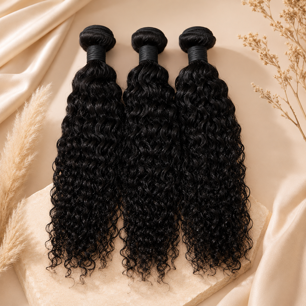 Brazilian Water Wave Human Hair Bundle – 100% Unprocessed Virgin Hair Extension 20 Inch