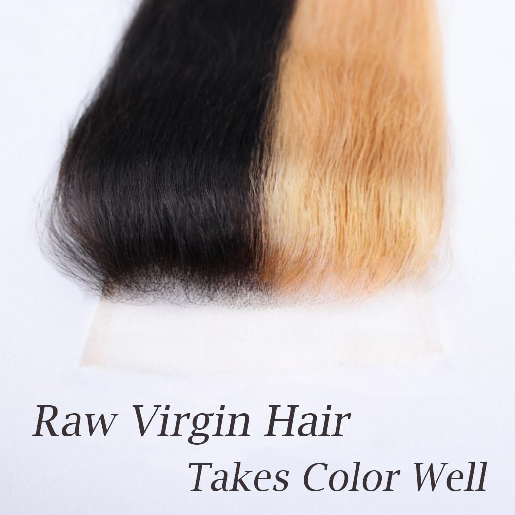 5×5 Swiss HD Lace Closure – Virgin Straight Human Hair