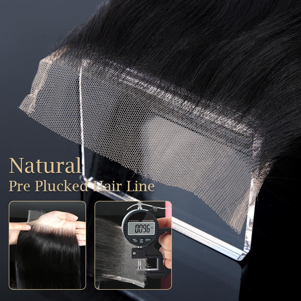 5×5 Swiss HD Lace Closure – Virgin Straight Human Hair