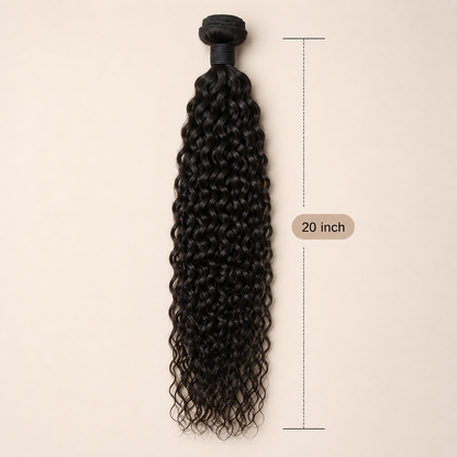 Brazilian Water Wave Human Hair Bundle – 100% Unprocessed Virgin Hair Extension 20 Inch