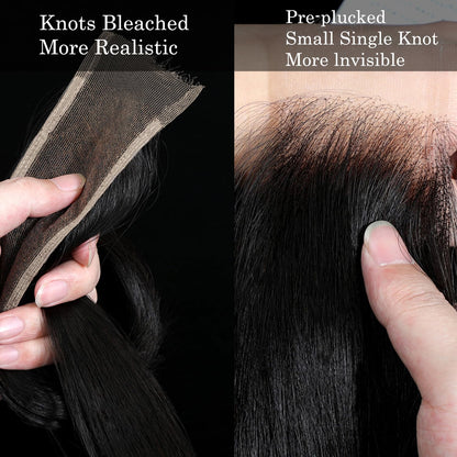 5×5 Swiss HD Lace Closure – Virgin Straight Human Hair