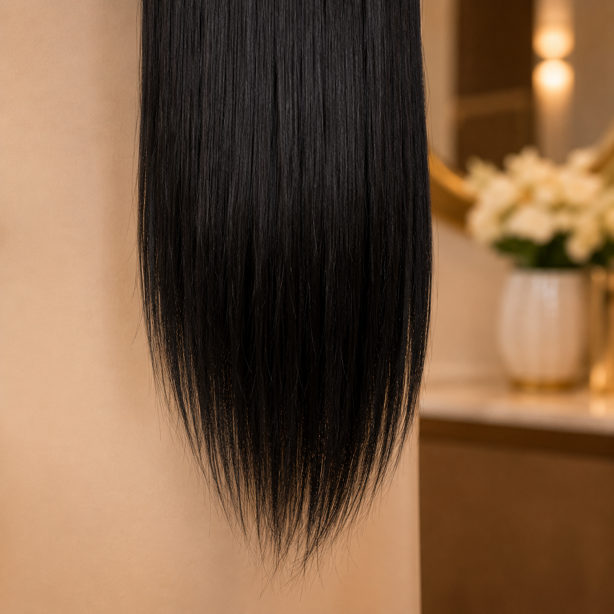 Long Straight Claw Clip Ponytail Extension – Soft Synthetic Hairpiece
