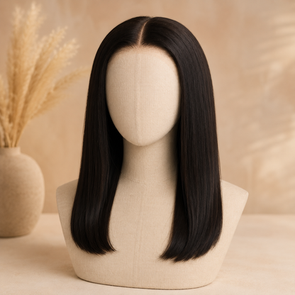 5×5 HD Lace Closure Straight Virgin Human Hair – Pre-Plucked