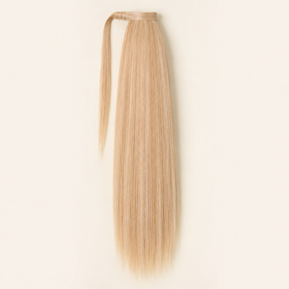 Long Straight Wrap Around Ponytail Hair Extension – Heat Resistant Synthetic Hairpiece