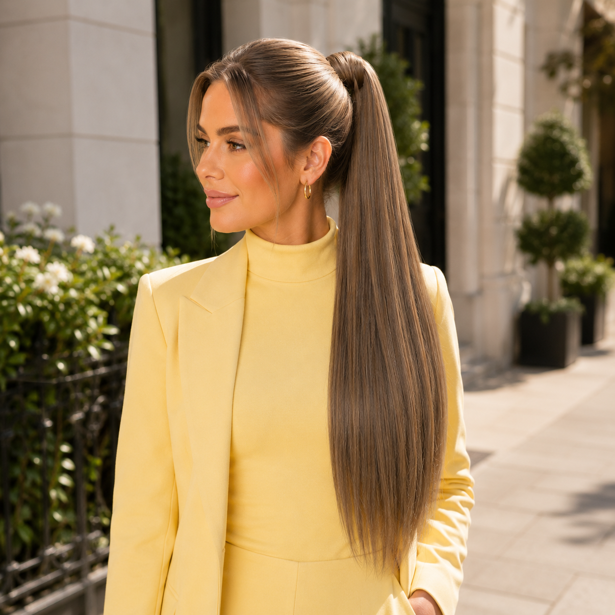 Long Straight Wrap Around Ponytail Hair Extension – Synthetic Ponytail Hairpiece