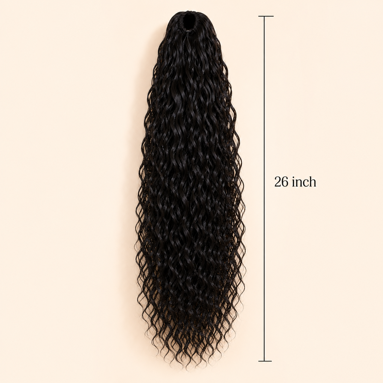 Long Curly Drawstring Ponytail Extension – Synthetic Hairpiece