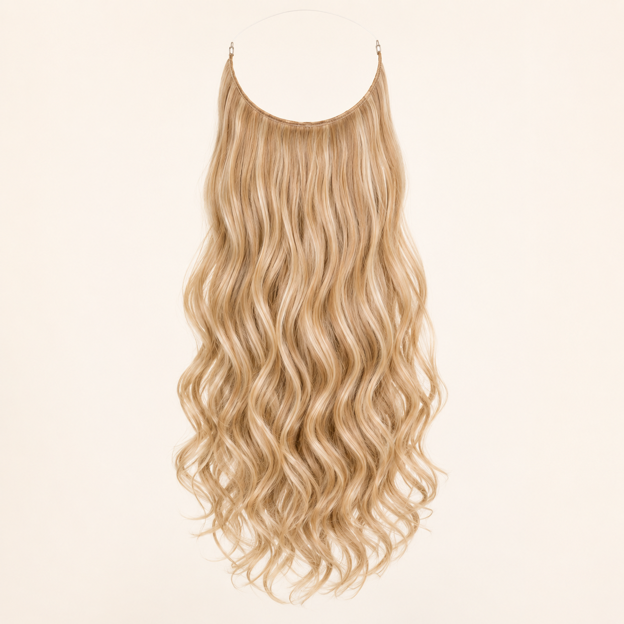45cm Body Wave Wire Clip-In Hair Extensions – #16H613 Dirty Blonde Synthetic