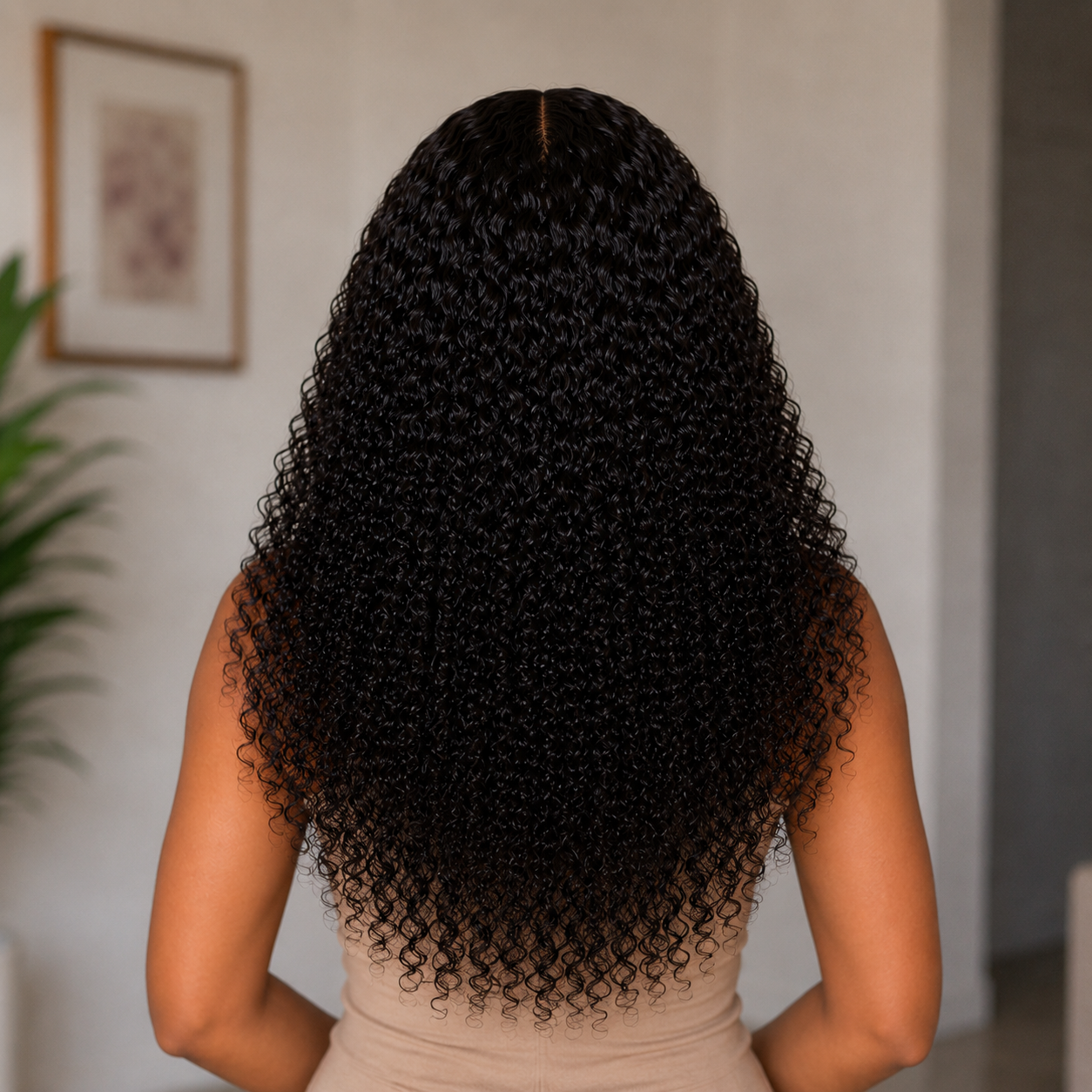 5x5 HD Lace Glueless Jerry Curly Wig 100% Human Hair – Wear & Go Natural Curly Lace Closure Wig
