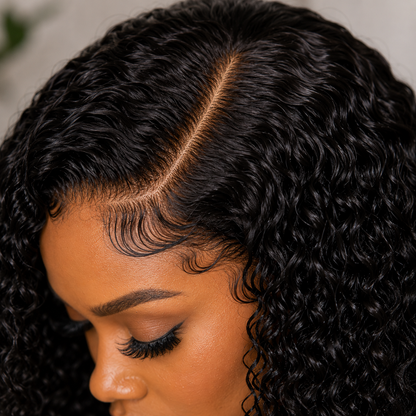 5x5 HD Lace Glueless Jerry Curly Wig 100% Human Hair – Wear & Go Natural Curly Lace Closure Wig