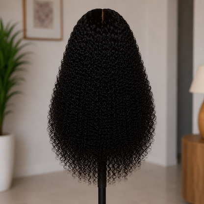 5x5 HD Lace Glueless Jerry Curly Wig 100% Human Hair – Wear & Go Natural Curly Lace Closure Wig
