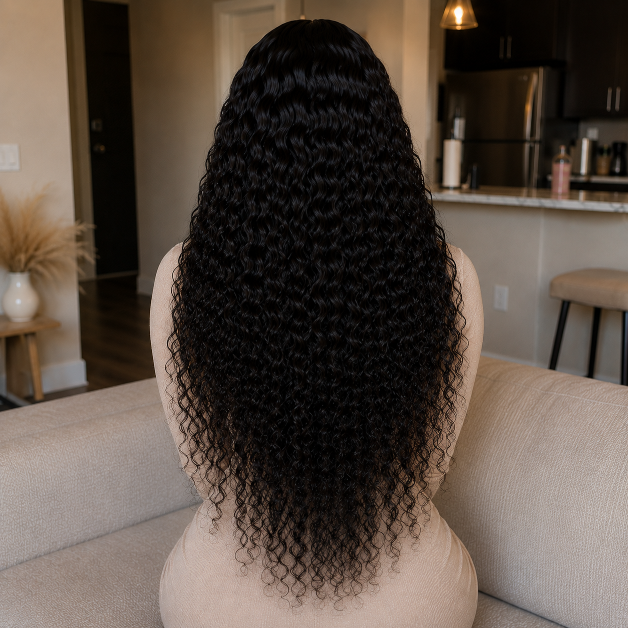5x5 HD Lace Glueless Water Wave Wig 100% Human Hair – Wear & Go Natural Wavy Lace Closure Wig