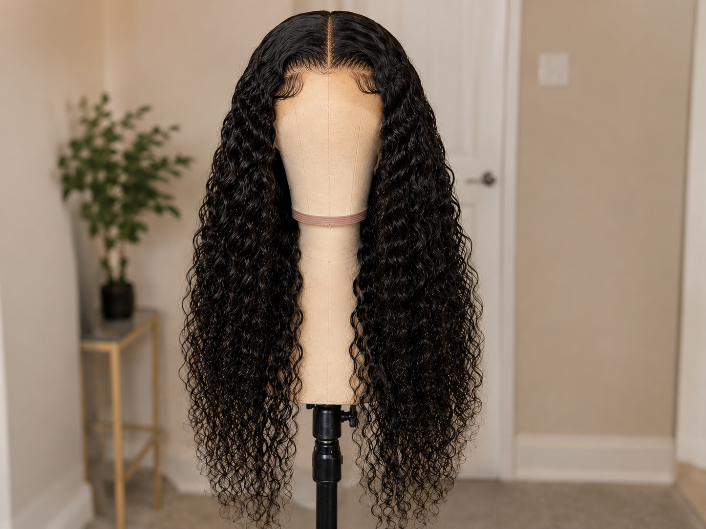 5x5 HD Lace Glueless Water Wave Wig 100% Human Hair – Wear & Go Natural Wavy Lace Closure Wig
