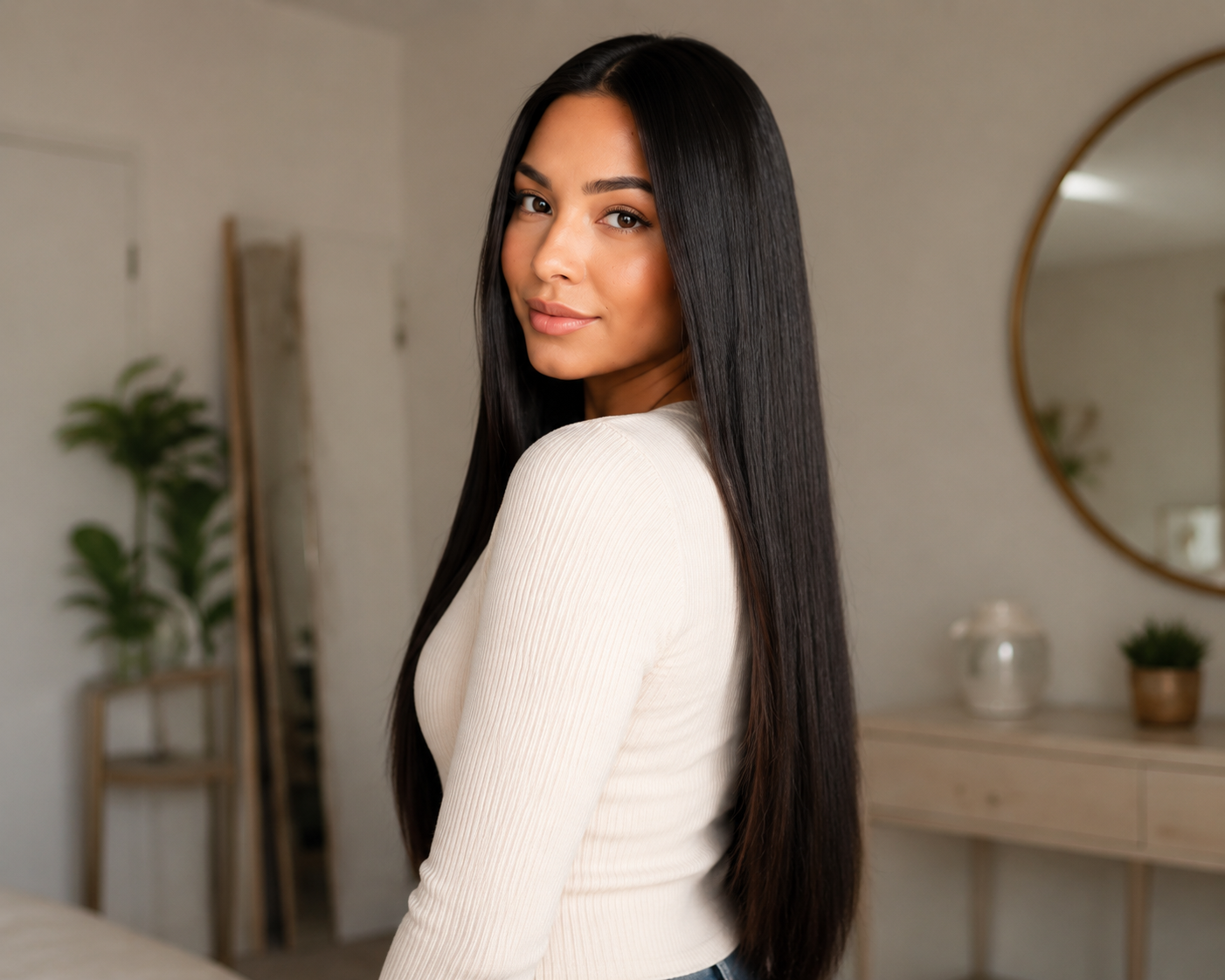 Brazilian Bone Straight Human Hair Bundle – 100% Virgin Hair 20 Inch