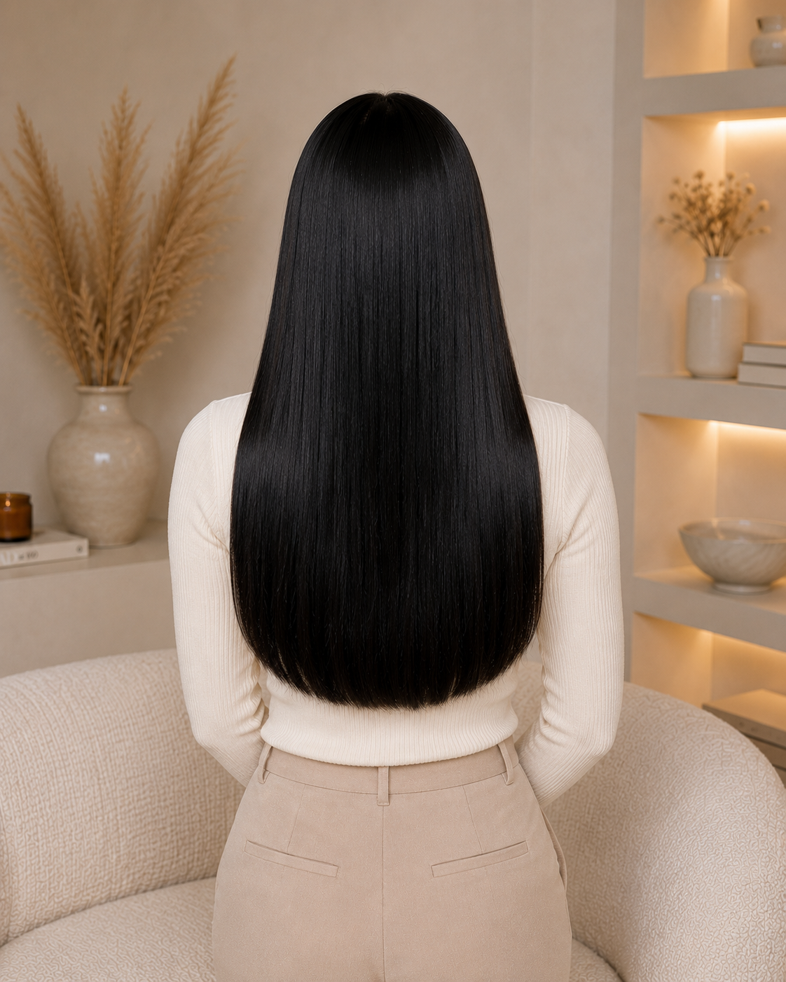 Super Double Drawn Straight Human Hair Bundle – 100% Virgin Human Hair