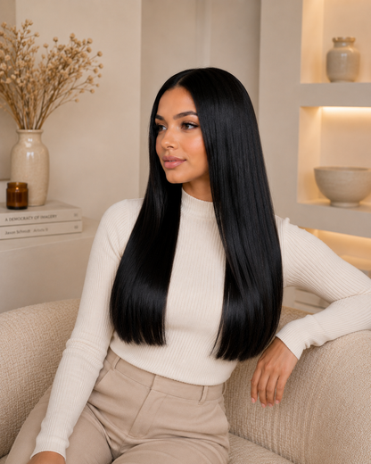 Super Double Drawn Straight Human Hair Bundle – 100% Virgin Human Hair