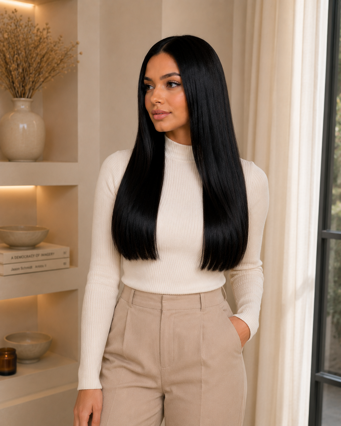 Super Double Drawn Straight Human Hair Bundle – 100% Virgin Human Hair