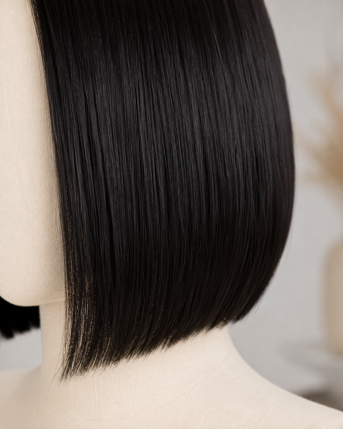 Straight V Part Bob Wig 100% Human Hair – 180% Density
