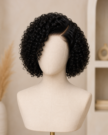 Curly 4×4 Lace Closure Glueless Human Hair Wig