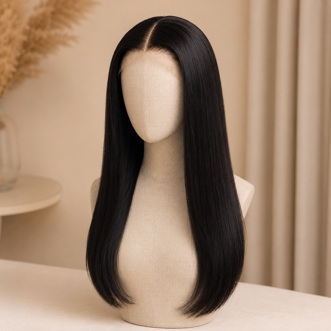 13×6 HD Lace Closure Straight Virgin Human Hair – Pre-Bleached Knots