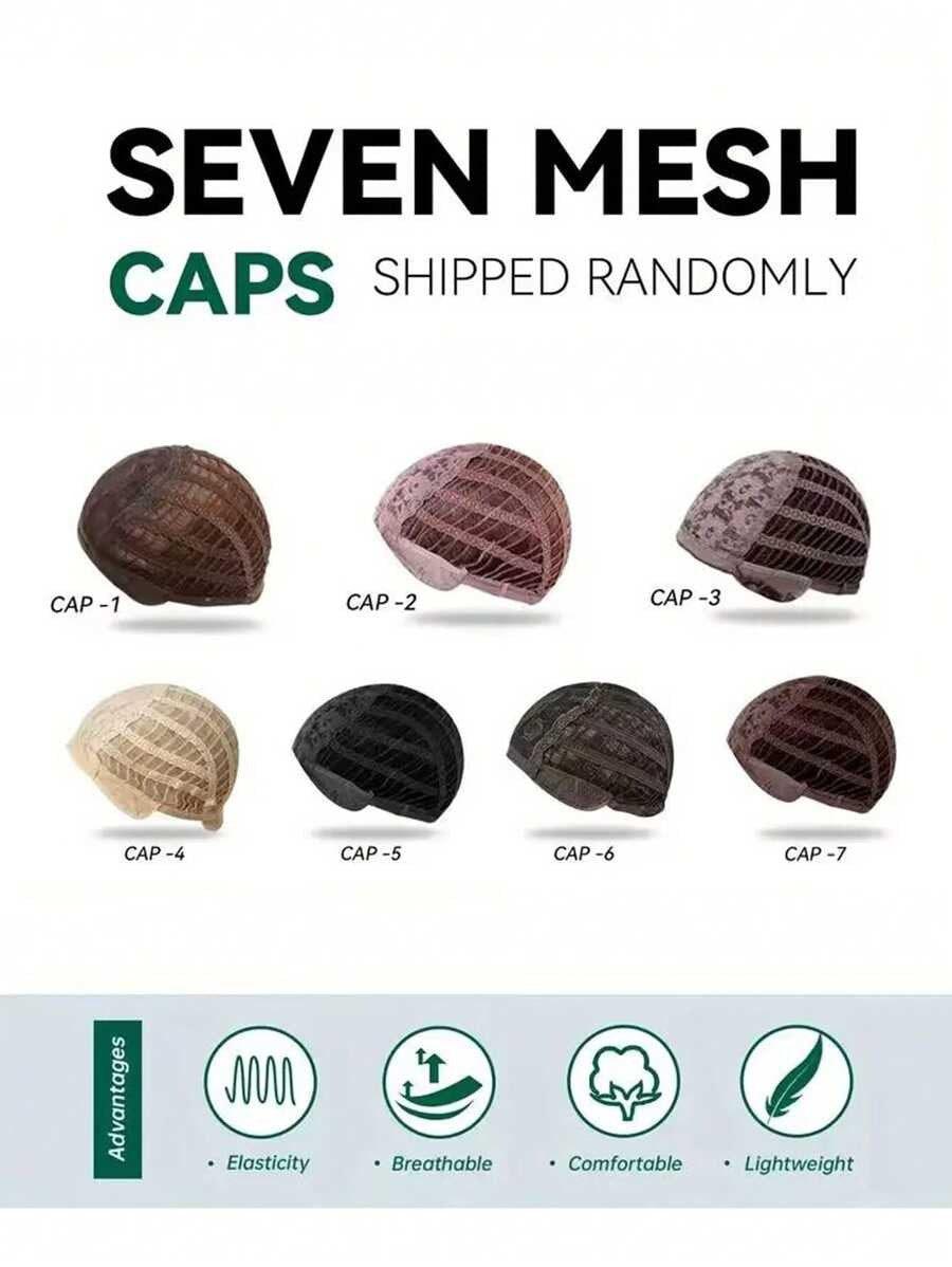 16‑Inch Brown Wavy Synthetic Wig with Bangs – Dark Root Ombre