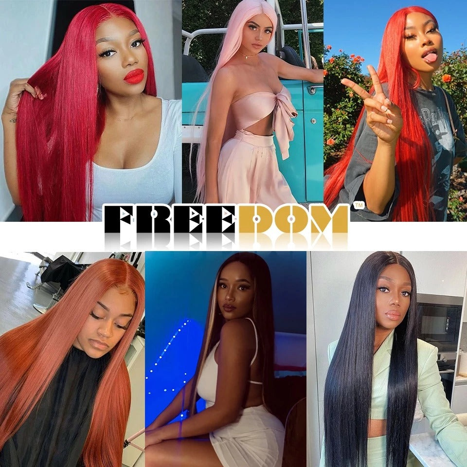 28‑Inch Straight Synthetic Lace Front Wig – Black