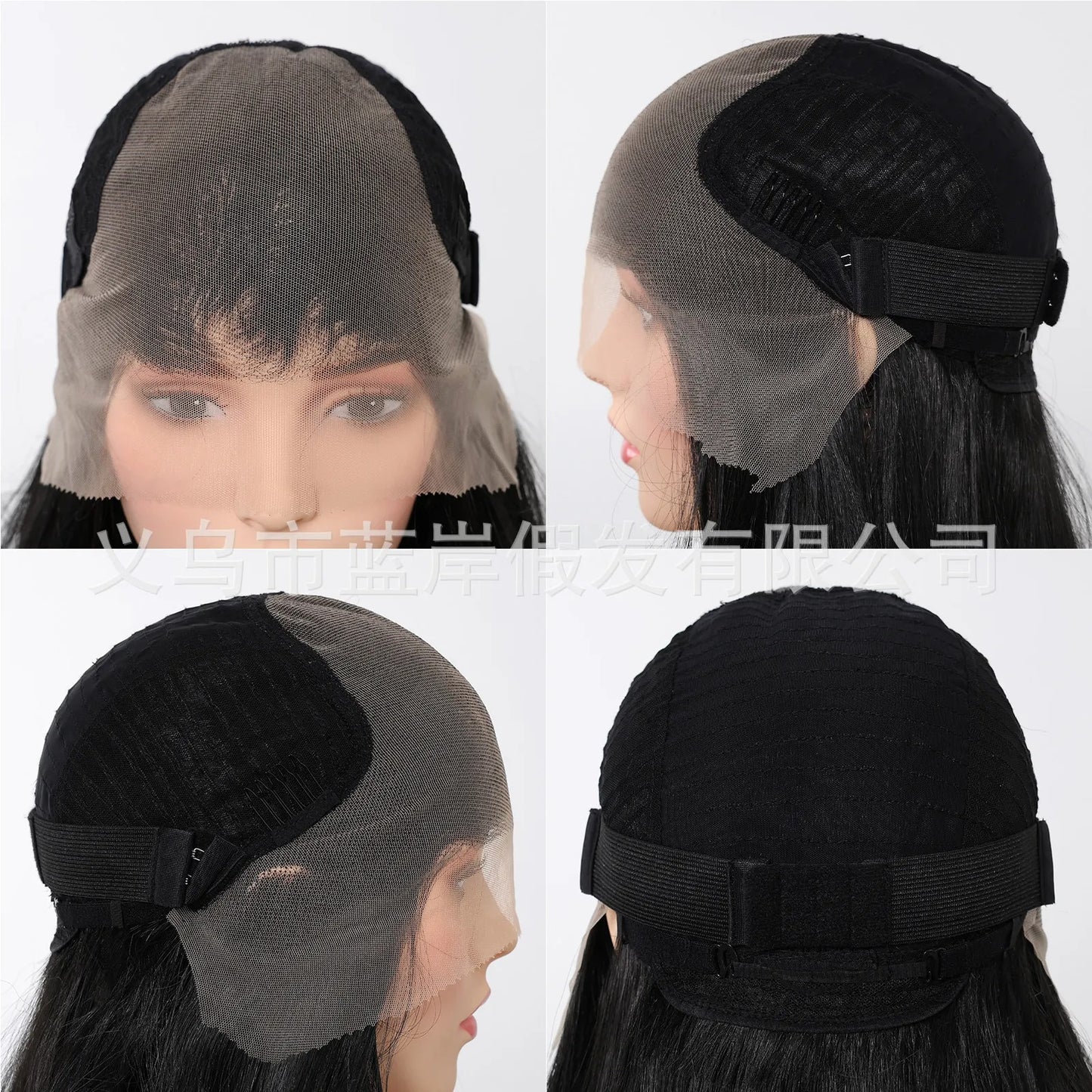 Wavy Blonde Synthetic Lace Wig ( Dark Root Ombre )