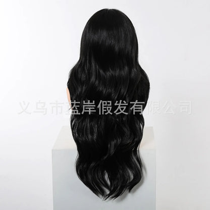 Wavy Blonde Synthetic Lace Wig ( Dark Root Ombre )