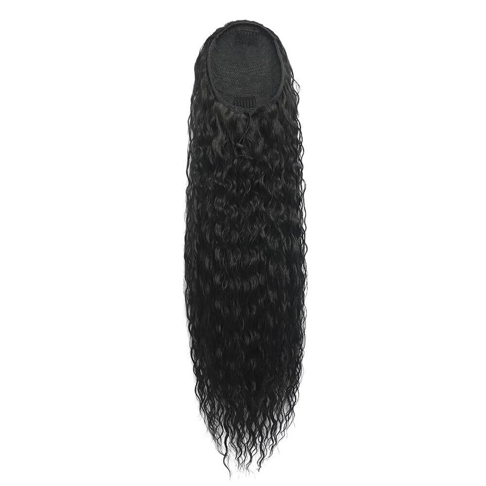 Long Curly Drawstring Ponytail Hair Extension – Synthetic