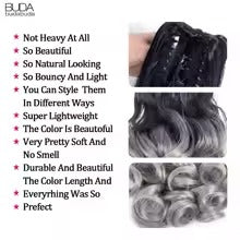 Black Straight Ponytail Hair Extension with Claw Clip – Synthetic (SH66‑1B)