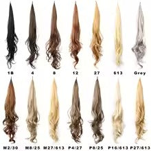 Long Layered Ponytail Hair Extension – Blonde Synthetic Wrap‑Around