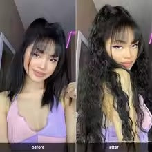 Curly Cord Ponytail Hair Extensions – Synthetic Long High‑Temperature Fiber