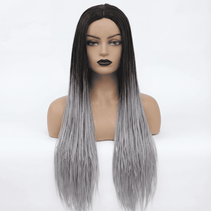 Long Braided Lace Wig – Synthetic Braided Hair with Fake Scalp