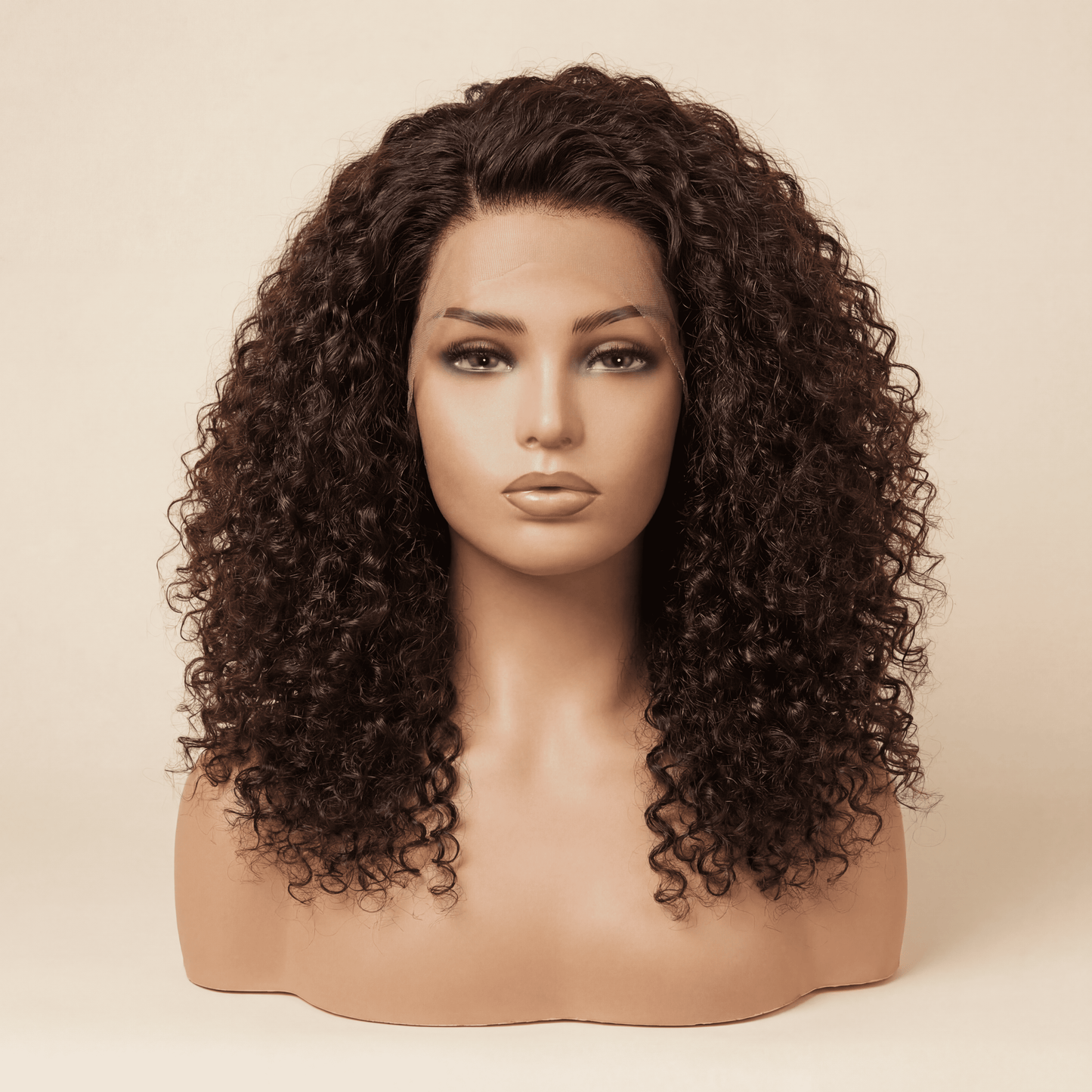 Curly 4×4 Closure Glueless Lace Wig – 100% Human Hair