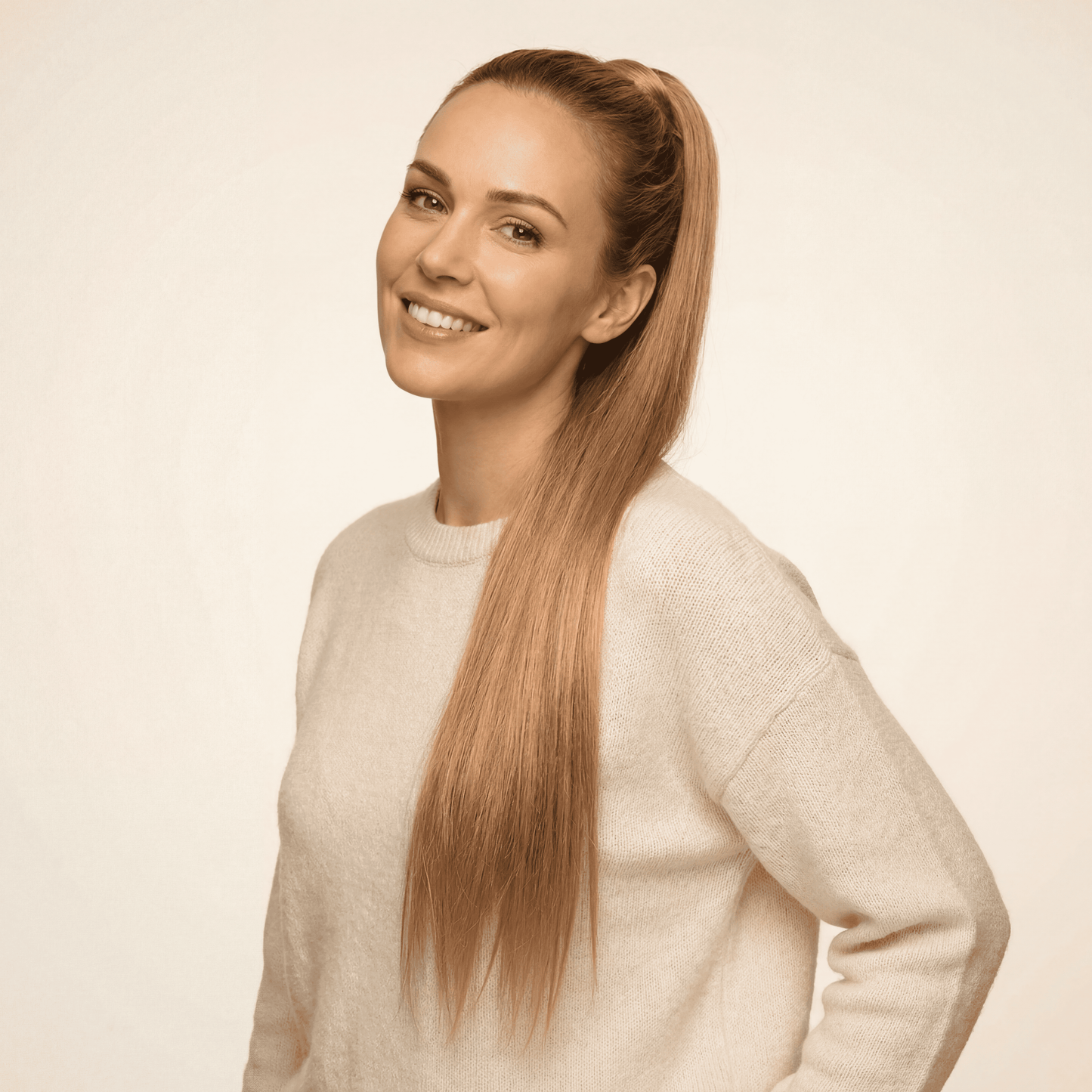 Long Straight Ponytail Hair Extension – Wrap Style, Heat‑Resistant Synthetic