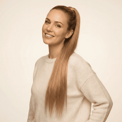 Long Straight Ponytail Hair Extension – Wrap Style, Heat‑Resistant Synthetic