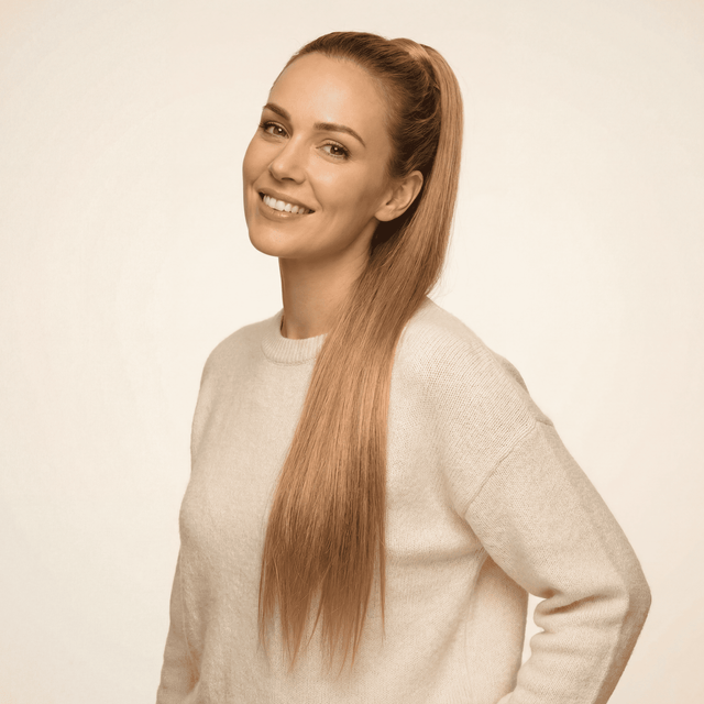 Long Straight Ponytail Hair Extension – Wrap Style, Heat‑Resistant Synthetic