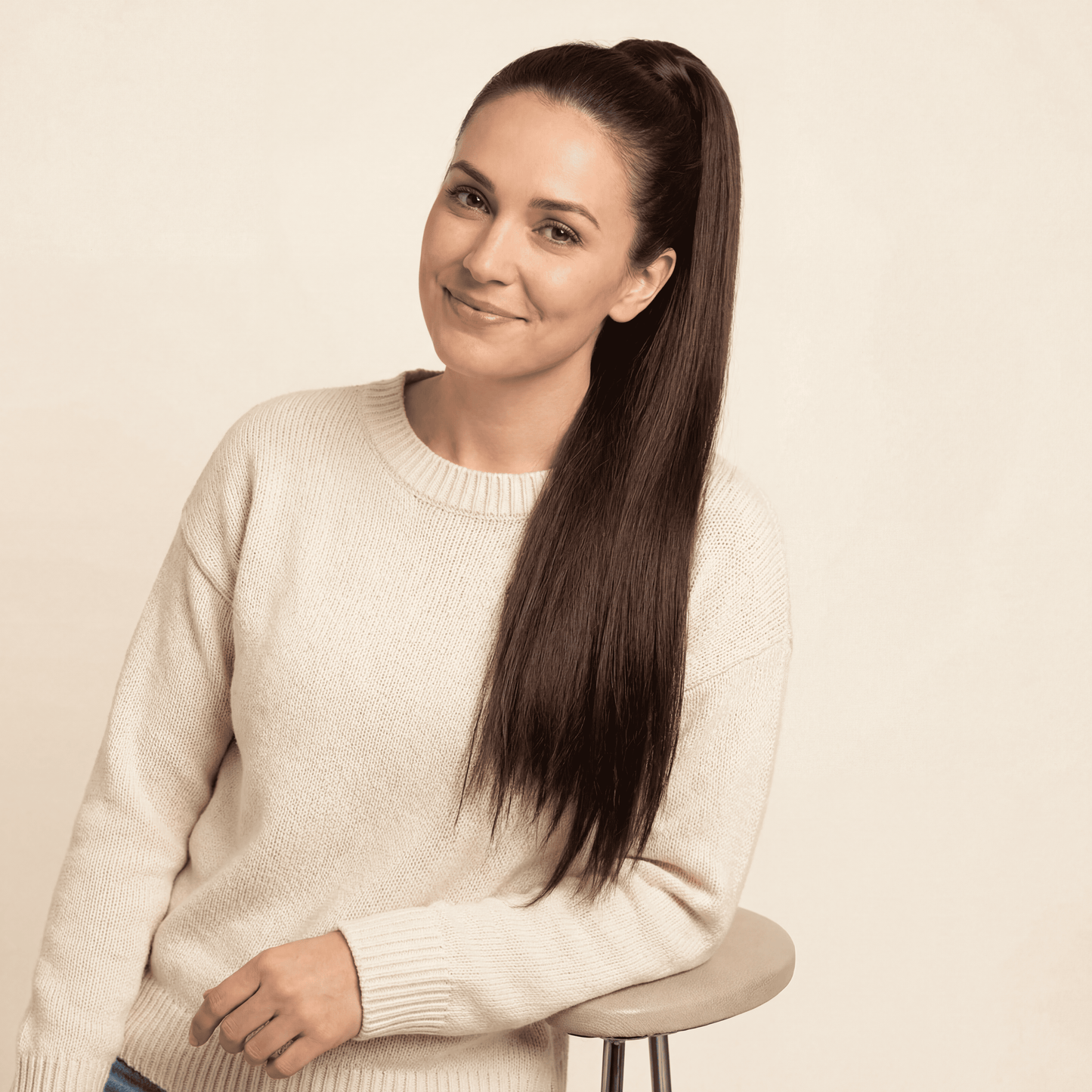 Long Straight Ponytail Hair Extension for Women – Synthetic Wrap Style