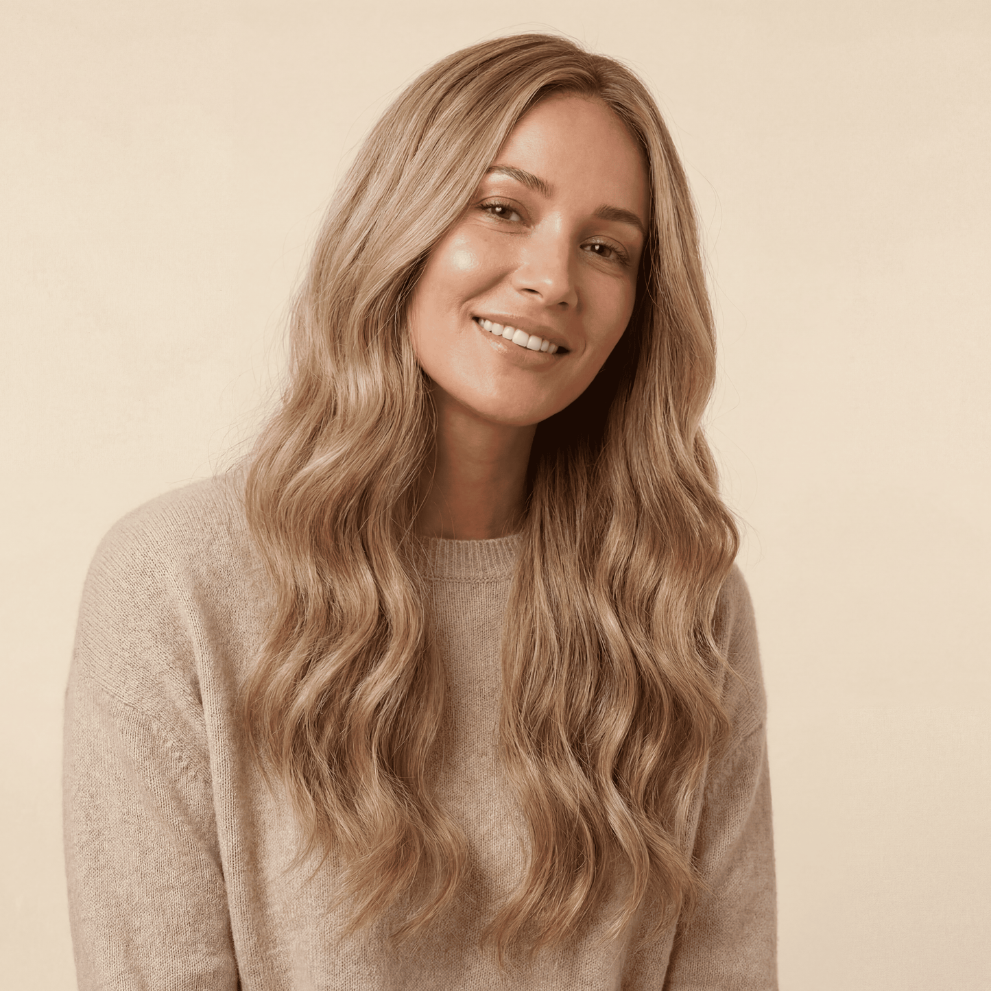 45cm Body Wave Wire Clip-In Hair Extensions – #16H613 Dirty Blonde Synthetic